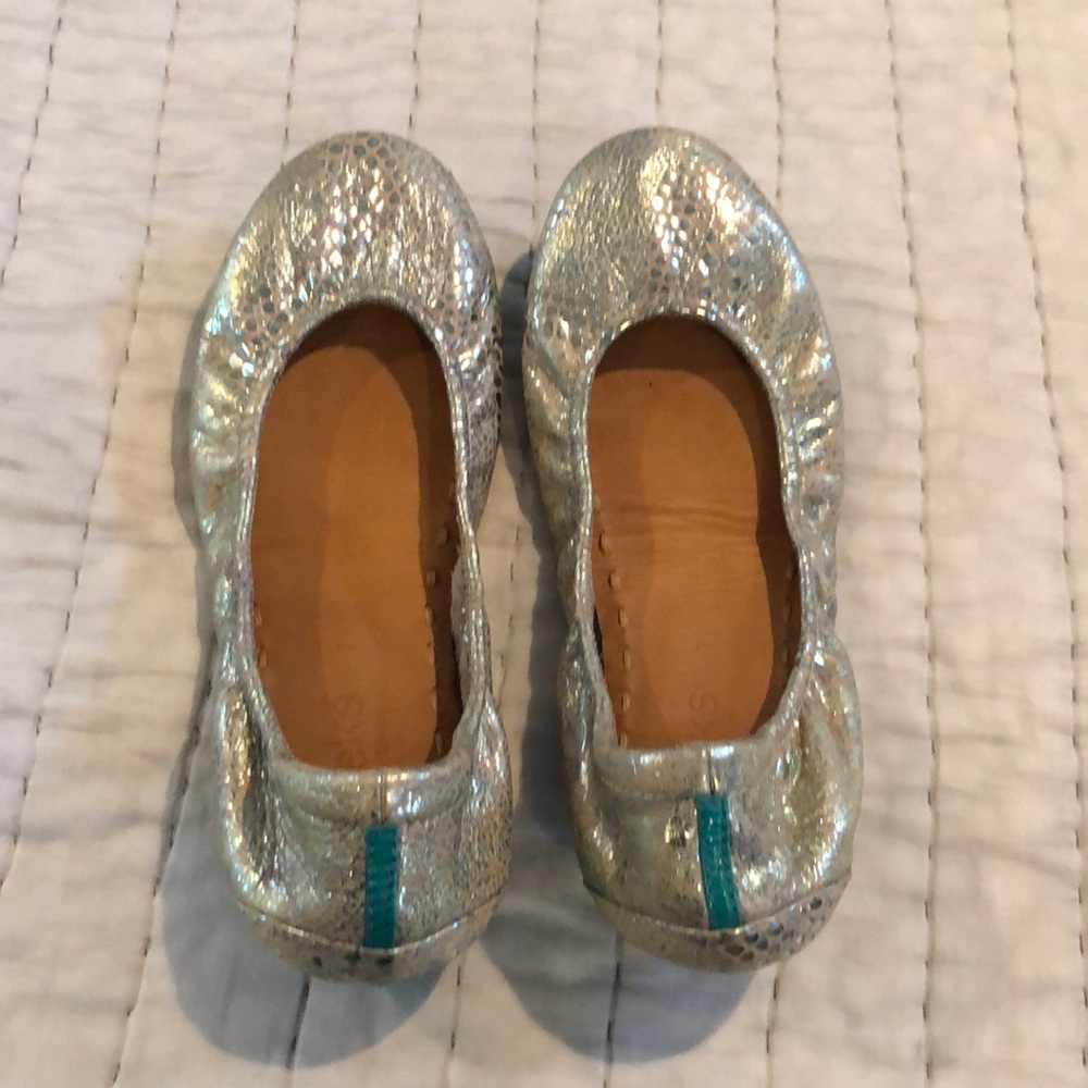 Metallic silver Tieks